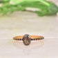 Black Rutilated Quartz Engagement Ring For Women