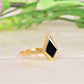 Kite Shaped Black Onyx Ring