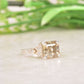 Yellow Moissanite Diamond Ring