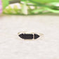 Black Onyx Dainty Ring, December Birthstone Ring